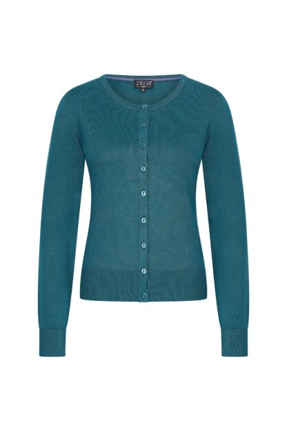 ZILCH CARDIGAN - ROUND NECK EVERGLADE