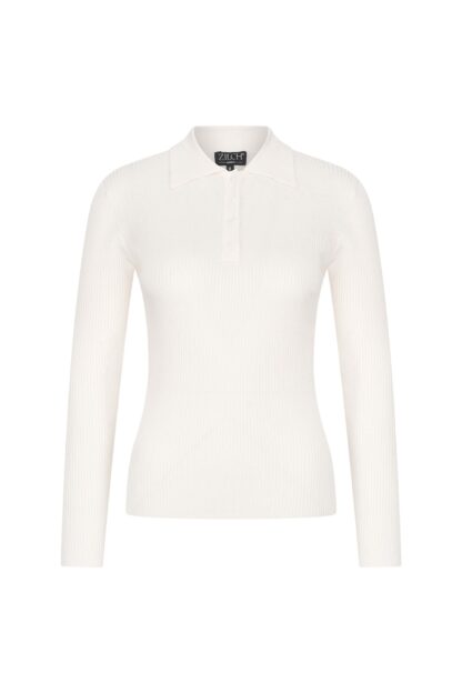 ZILCH BAMBUS - POLO OFF WHITE